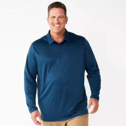 Big & Tall Apt. 9® Interlock Polo -Outdoor Clothing Sales 5667047 Coal Blue