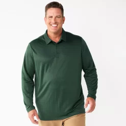 Big & Tall Apt. 9® Interlock Polo -Outdoor Clothing Sales 5667047 Dark Dill