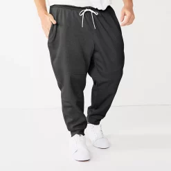 Big & Tall Tek Gear® Performance Fleece Joggers -Outdoor Clothing Sales 5668660 Black Hawk