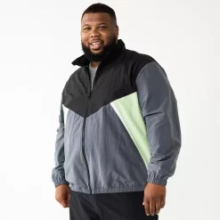 Big & Tall Tek Gear® Warm-Up Jacket -Outdoor Clothing Sales 5669563 Mint Grey Black