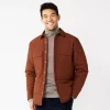 Men's Apt. 9® Quilted Puffer Shirt Jacket -Outdoor Clothing Sales 5670829 Cocoa Plum