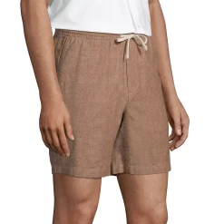 Men's Lands' End Linen Cotton 7" Deck Shorts -Outdoor Clothing Sales 5672952 ALT2