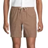 Men's Lands' End Linen Cotton 7" Deck Shorts -Outdoor Clothing Sales 5672952 Allspice Khaki