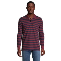 Men's Lands' End Comfort First Mesh Polo -Outdoor Clothing Sales 5684537 Rich Burgundy Stripe