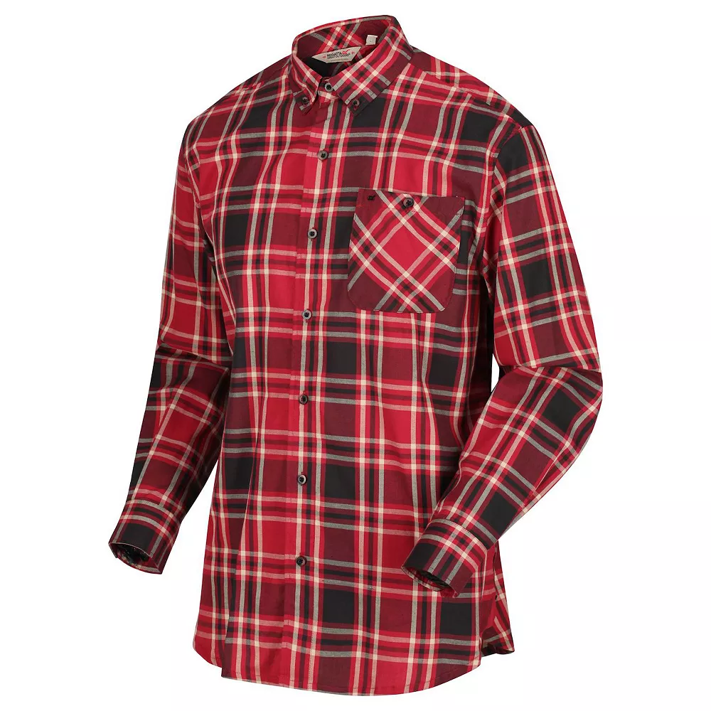 Regatta Great Outdoors Mens Lazare Long Sleeve Checked Shirt 5 Regatta Great Outdoors Mens Lazare Long Sleeve Checked Shirt - Image 3