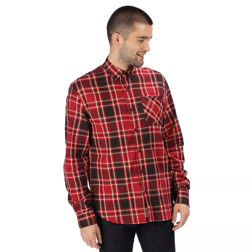 Regatta Great Outdoors Mens Lazare Long Sleeve Checked Shirt 6 Regatta Great Outdoors Mens Lazare Long Sleeve Checked Shirt - Image 4