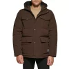Men's Levi's® Four Pocket Hooded Parka -Outdoor Clothing Sales 5697512 Dark Brown
