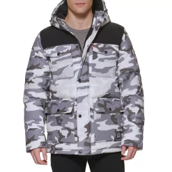 Men's Levi's® Four Pocket Hooded Parka -Outdoor Clothing Sales 5697512 White Camo
