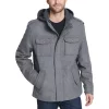 Men's Levi's Wool-Blend Hooded Military Jacket 1 Men's Levi's Wool-Blend Hooded Military Jacket -Outdoor Clothing Sales 5697516 Lt Grey
