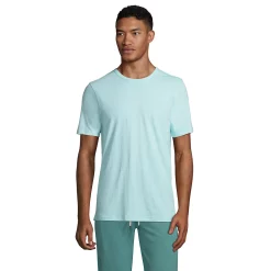 Men's Lands' End Linen Tee -Outdoor Clothing Sales 5747113 Light Blue Radiance