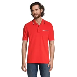 Men's Lands' End Comfort-First Mesh Polo -Outdoor Clothing Sales 5747116 Daylily Orange