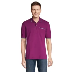 Men's Lands' End Comfort-First Mesh Polo -Outdoor Clothing Sales 5747116 Fuchsia Plum