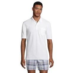 Men's Lands' End Comfort-First Mesh Polo -Outdoor Clothing Sales 5747116 White