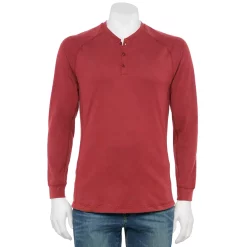 Men's Caliville Organic Cotton Blend Henley 9 Men's Caliville Organic Cotton Blend Henley -Outdoor Clothing Sales 5763586 Rust