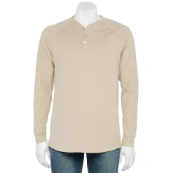 Men's Caliville Organic Cotton Blend Henley 10 Men's Caliville Organic Cotton Blend Henley -Outdoor Clothing Sales 5763586 Stone