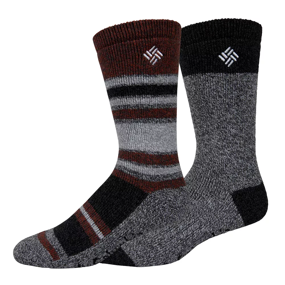 Men's Columbia Lifestyle Repreve Marl Stripe Crew Socks 5 Men's Columbia Lifestyle Repreve Marl Stripe Crew Socks - Image 3