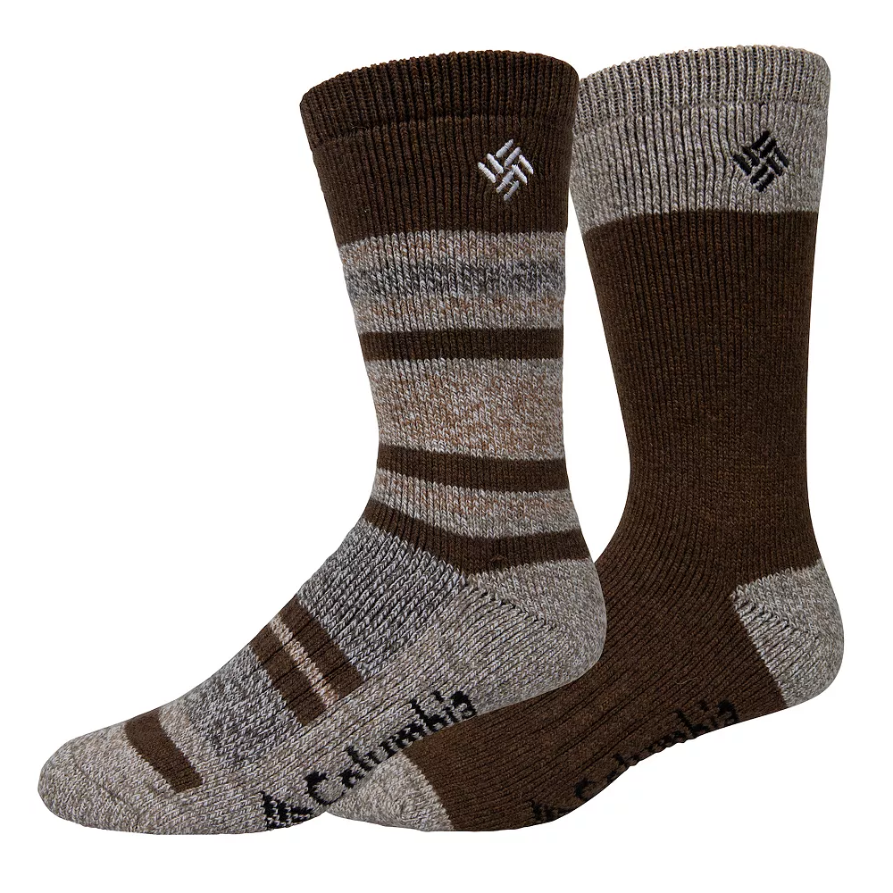 Men's Columbia Lifestyle Repreve Marl Stripe Crew Socks 4 Men's Columbia Lifestyle Repreve Marl Stripe Crew Socks - Image 2