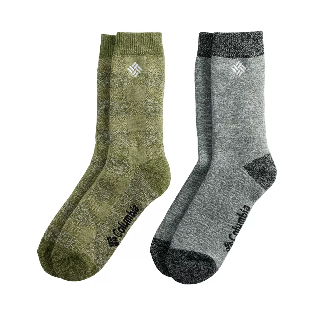Men's Columbia Lifestyle Check Mate Medium Thermal 2-Pack Crew Socks 6 Men's Columbia Lifestyle Check Mate Medium Thermal 2-Pack Crew Socks - Image 4