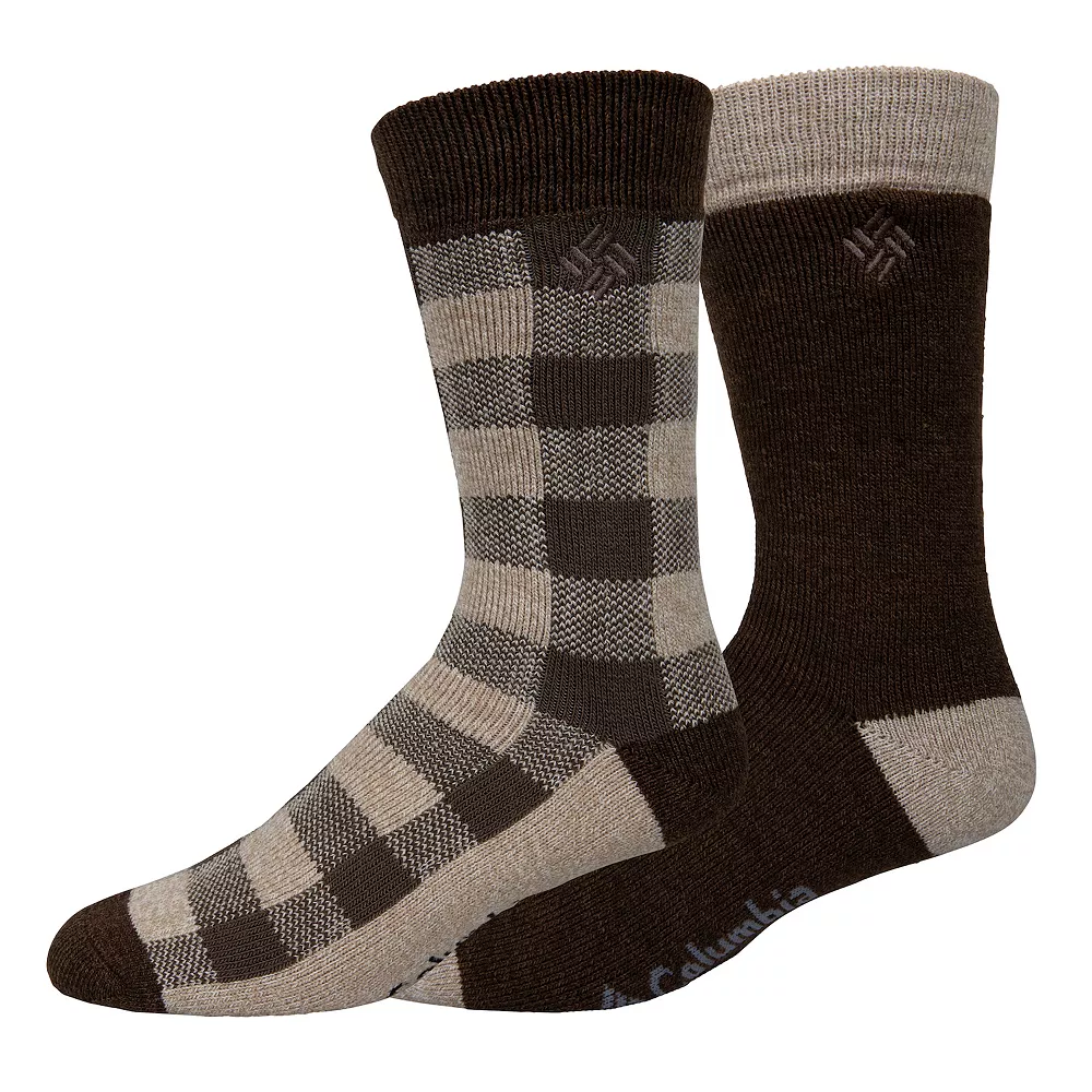 Men's Columbia Lifestyle Check Mate Medium Thermal 2-Pack Crew Socks 5 Men's Columbia Lifestyle Check Mate Medium Thermal 2-Pack Crew Socks - Image 3