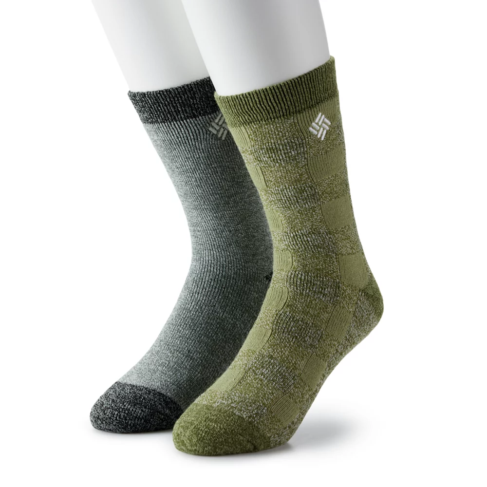 Men's Columbia Lifestyle Check Mate Medium Thermal 2-Pack Crew Socks 4 Men's Columbia Lifestyle Check Mate Medium Thermal 2-Pack Crew Socks - Image 2