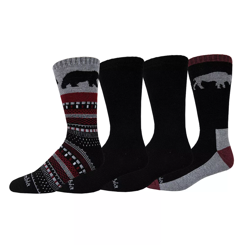 Men's Columbia Lifestyle Aspen Cushioned Wool Crew Socks 3 Men's Columbia Lifestyle Aspen Cushioned Wool Crew Socks