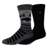 Men's Columbia Lifestyle Bison-Stripe Thermal Crew Socks -Outdoor Clothing Sales 5766531 Black