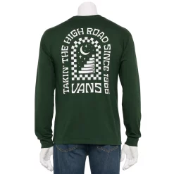 Men's Vans® Long Sleeve Graphic Tee -Outdoor Clothing Sales 5770807 Forest Green