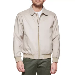 Men's Dockers Micro-Twill Golf Bomber Jacket -Outdoor Clothing Sales 5776806 Beig Khaki