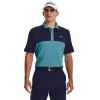 Men's Under Armour Performance 3.0 Blocked Polo -Outdoor Clothing Sales 5783427 Glacier Blue