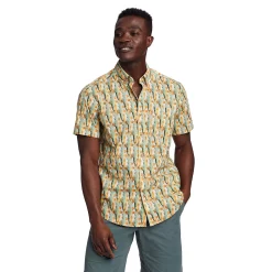 Men's Eddie Bauer Baja Short Sleeve Shirt -Outdoor Clothing Sales 5799960 Bottle Green