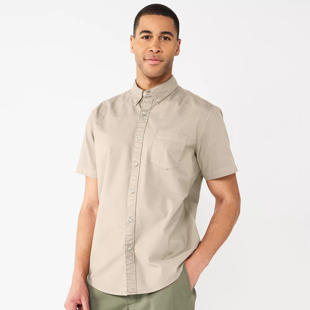 Men's Sonoma Goods For Life® Short Sleeve Perfect Length Button Down Shirt 4 Men's Sonoma Goods For Life® Short Sleeve Perfect Length Button Down Shirt - Image 2
