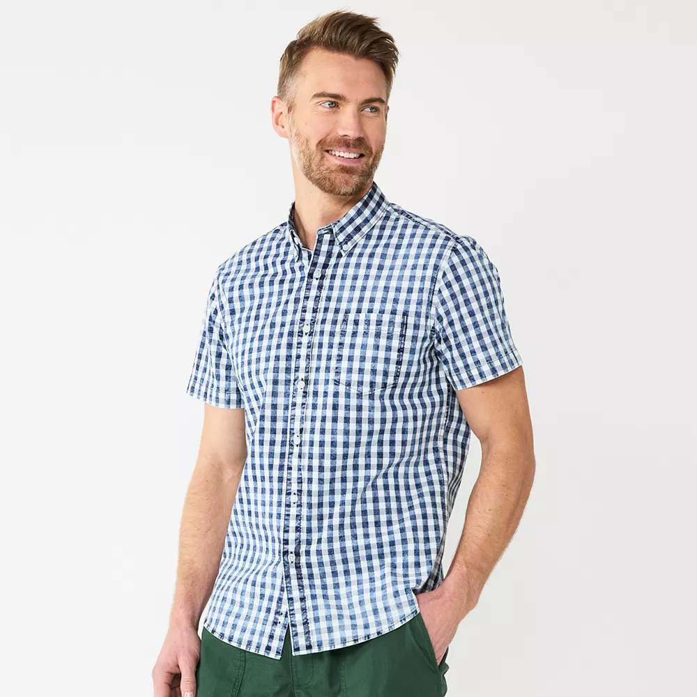 Men's Sonoma Goods For Life® Short Sleeve Perfect Length Button Down Shirt 8 Men's Sonoma Goods For Life® Short Sleeve Perfect Length Button Down Shirt - Image 6