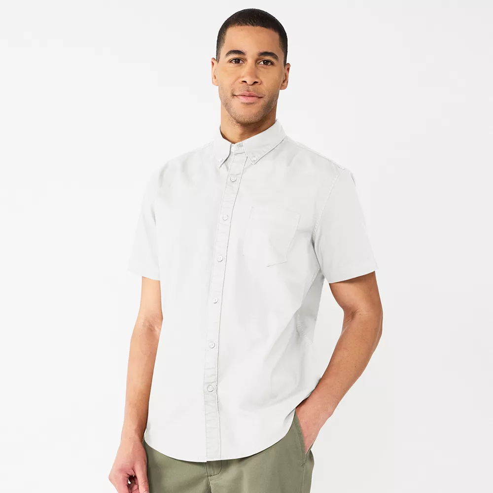 Men's Sonoma Goods For Life® Short Sleeve Perfect Length Button Down Shirt 5 Men's Sonoma Goods For Life® Short Sleeve Perfect Length Button Down Shirt - Image 3