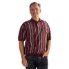 Men's Classics By Palmland Striped Banded-Hem Shirt 2 Men's Classics By Palmland Striped Banded-Hem Shirt -Outdoor Clothing Sales 5815140 Burgundy