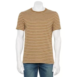 Men's Sonoma Goods For Life® Crewneck Tee -Outdoor Clothing Sales 5825267 Brown Stripe