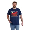 Men's Big & Tall Eddie Bauer Graphic Tee -Outdoor Clothing Sales 5895193 Soft Indigo