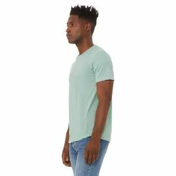 Canvas Mens Triblend Crew Neck Plain Short Sleeve T-Shirt -Outdoor Clothing Sales 5901593 ALT2