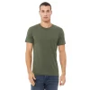 Canvas Mens Triblend Crew Neck Plain Short Sleeve T-Shirt -Outdoor Clothing Sales 5901594