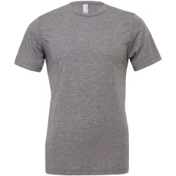 Canvas Mens Triblend Crew Neck Plain Short Sleeve T-Shirt