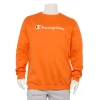 Big & Tall Champion® Script Fleece Crew Sweatshirt -Outdoor Clothing Sales 5910892 Spicy Orange