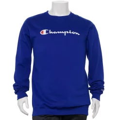 Big & Tall Champion® Script Fleece Crew Sweatshirt -Outdoor Clothing Sales 5910892 Surf The Web