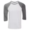 Canvas Mens 3/4 Sleeve Baseball T-Shirt -Outdoor Clothing Sales 5913323