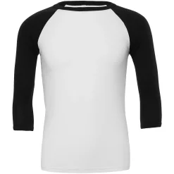 Canvas Mens 3/4 Sleeve Baseball T-Shirt