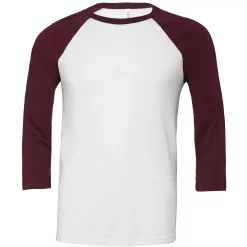 Canvas Mens 3/4 Sleeve Baseball T-Shirt