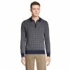 Men's Lands' End Zip Polo Sweater -Outdoor Clothing Sales 5914200 Allspice Khaki