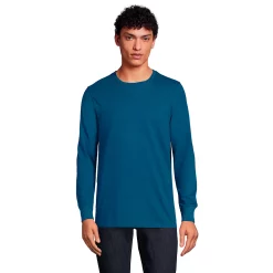 Men's Lands' End Rugby Tee -Outdoor Clothing Sales 5918275 Evening Blue