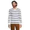 Men's Lands' End Rugby Tee -Outdoor Clothing Sales 5918275 Ivory Founder Stripe