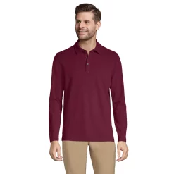 Men's Lands' End Coolmax Mesh Polo -Outdoor Clothing Sales 5918287 Rich Burgundy