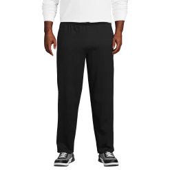 Big & Tall Lands' End Jersey Knit Sweatpants -Outdoor Clothing Sales 5918978 Black