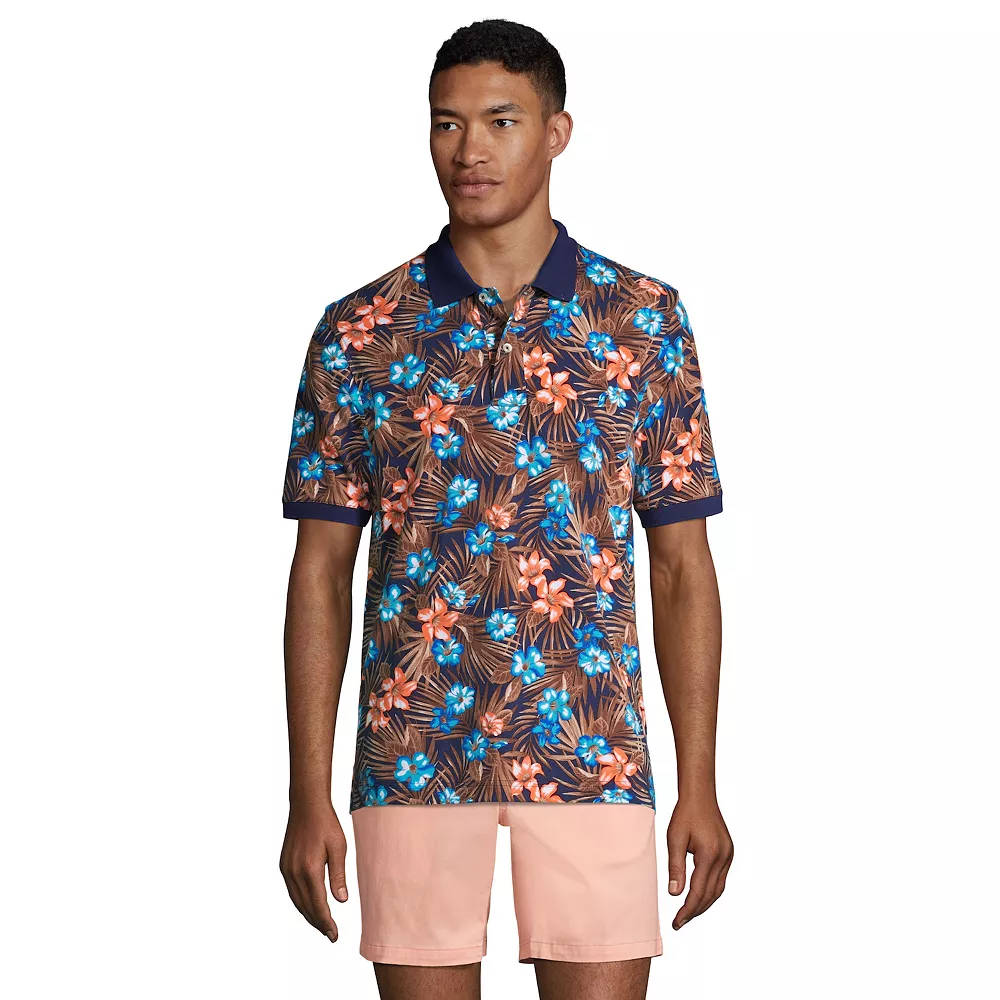 Men's Lands' End Comfort-First Mesh Polo Shirt 6 Men's Lands' End Comfort-First Mesh Polo Shirt - Image 4